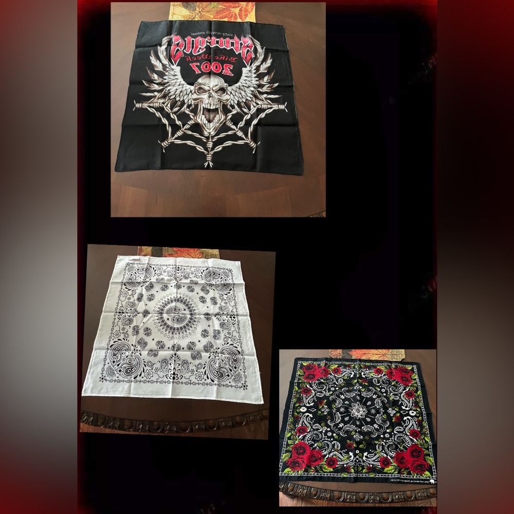 Set of 3 NEW Bandannas NWOT